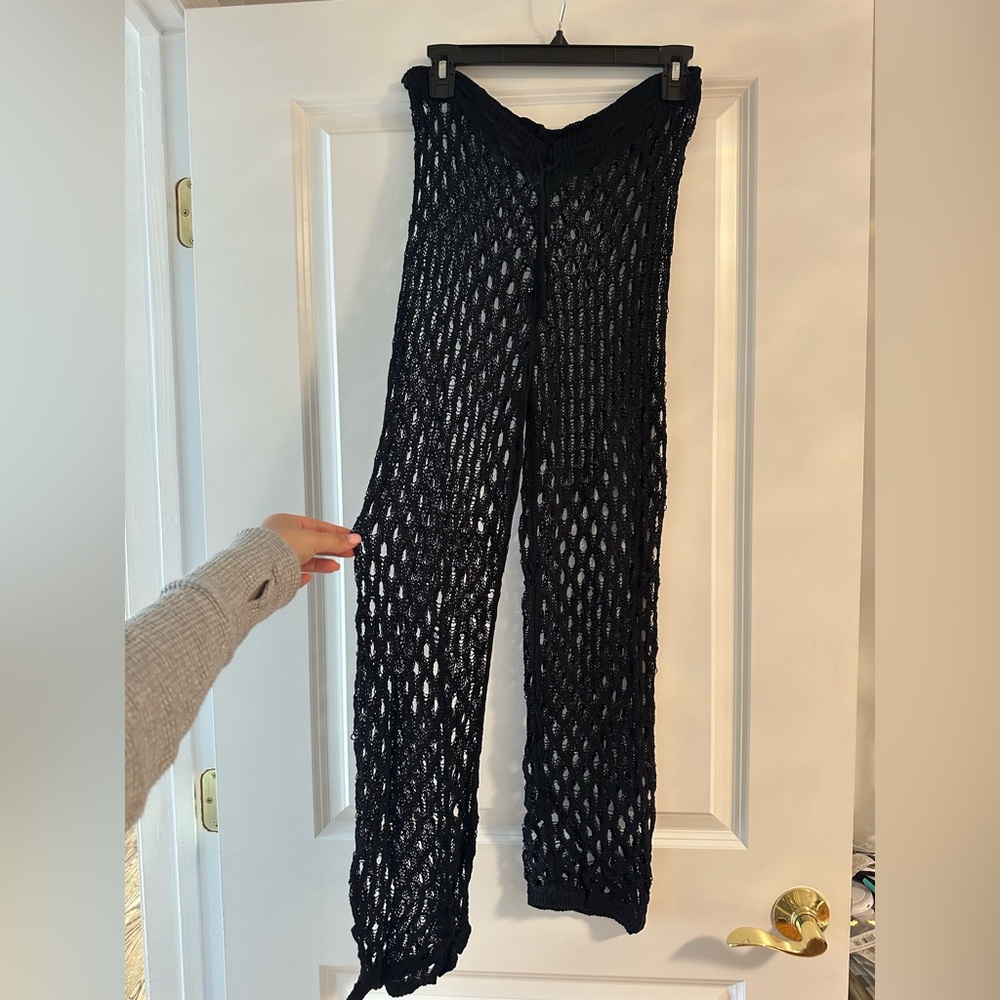 BLACKET CROCHET COVERUP PANTS